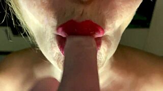 femdom gloved handjobs build to explosive cumshot milf compilation