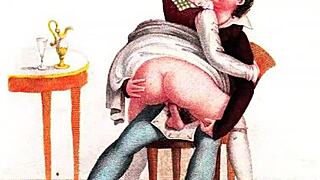 Vintage Erotic Art from Antique Retro Scenes