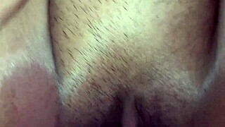 real amateur couple moans through deep creampie and rough riding
