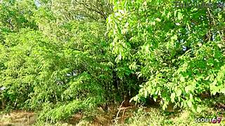 hey christy ley skinny teen risks outdoor pounding stranger help