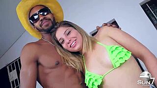 Juicy Latina Slut Double Teamed Rough