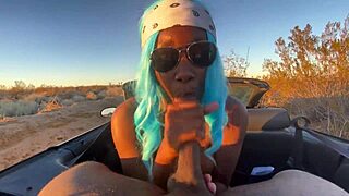 hey incel, watch me fuck this petite ebony feminist in the car?