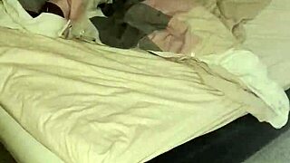 stepmom in lingerie rests as stepson shoves huge cock deep in her mouth after husband leaves