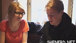 i'm the nerdy teen 18+ girl goin all wench mode suckin cock rough pov ya feel