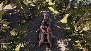 lara croft's huge tits bounce as gangbang fills her ass cave with creampie 3d hentai