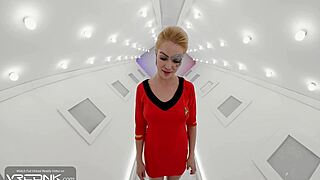 Vr conk blonde commander takes deep anal creampie in star trek cosplay