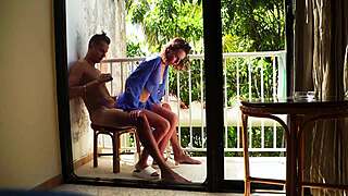 Janitor Creampies Busty Balcony Beauty In Public Quickie Madness