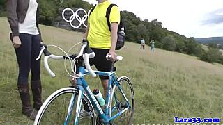 english milf in lingerie doggystyled to cum in mouth