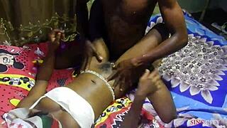 skinny ebony teen creampied doggystyle by bbc christmas