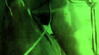 Vintage hairy pussy meets eager pooch outdoors