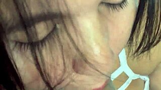 wanna see this latina teen babe swallow deepthroat creampie facial?
