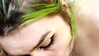 hot goth nikki greaves deepthroats huge cock in steamy pov