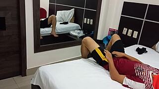 hot stepdaughter rides daddy's cock sensually in hotel