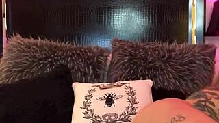 young tattooed redhead teen masturbates publicly and squirts hard