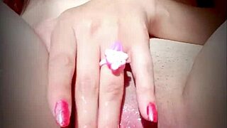 horny hermanastra sends steamy masturbation video by accident outdoor