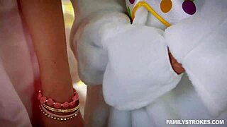 Stepdad instructs petite redhead teen's first anal adventure