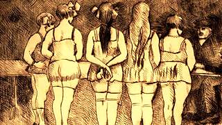 ever wondered what vintage erotic art hides in those antique frames?