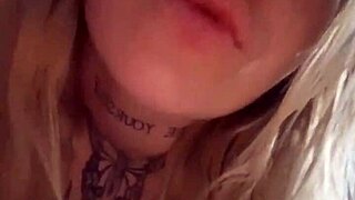 Chubby blonde's huge ass takes hard anal creampie deepthroat pov!