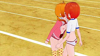 jk girls squirted nonstop in time-stop lesbian anime