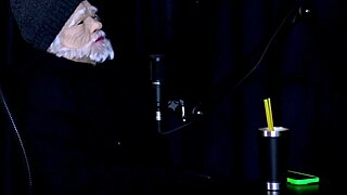 Tifany Rocha strips sheer red busty tits