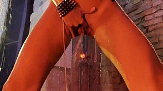 MONIKA FOX'S HOLES DP'D WITH HUGE DILDOS IN SHOWER!