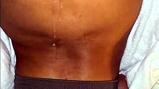 Latina milf hairy pussy creampie closeup 😍 dripping wet play