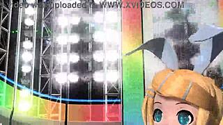 kagamine rin's vocaloid nude mod bares big tits pussy secrets