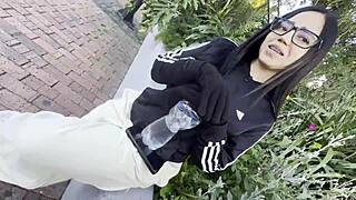 i meet estefani the hot colombian neighbor craving ass worship licks