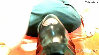 Wife surprises hubby with piss straight into his mouth