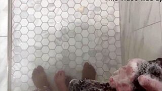 yo stepsis caught me spying in shower now her fat ass wet pussy milks my cock