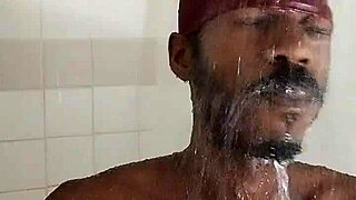 daddy's cute brunette roommate kisses passionately in dorm workout