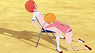 jk girls squirted nonstop in time-stop lesbian anime