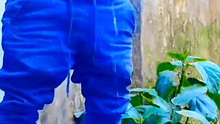 Small cock sissy pisses outdoors in humiliation fun?