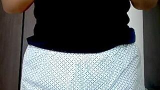 horny hermanastra sends steamy masturbation video by accident outdoor