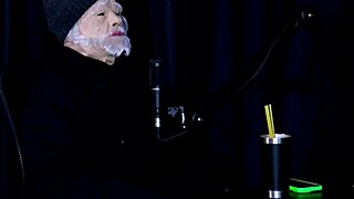 Tifany Rocha strips sheer red busty tits