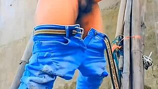 Small cock sissy pisses outdoors in humiliation fun?