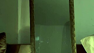 Emo girl with glasses rubs her pretty pussy hard