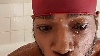 daddy's cute brunette roommate kisses passionately in dorm workout