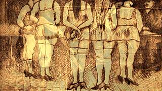 ever wondered what vintage erotic art hides in those antique frames?