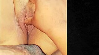 He pumps creampie into big-ass girl's tight pussy nonstop