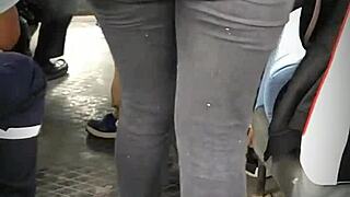 Venezuelan big asses vs peruvian booty bouncing on bus