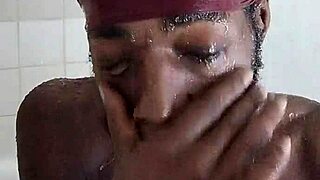 daddy's cute brunette roommate kisses passionately in dorm workout