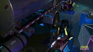 a criminal battles blonde brunette milfs with fake boobs before group doggystyle facial sex erupts