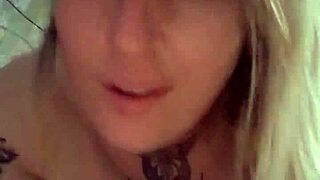 Chubby blonde's huge ass takes hard anal creampie deepthroat pov!
