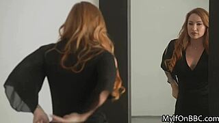 milf puts on sexy black lingerie for bbc... oh god