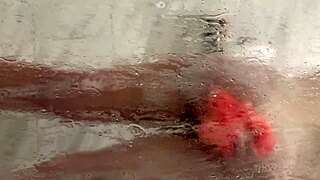 yo stepsis caught me spying in shower now her fat ass wet pussy milks my cock