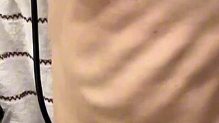 wife's naked body hard nipples soft boobs squirting sex bed japanese