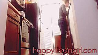 Giantess Girl Ignores You Cleaning Kitchen Webcam Domination