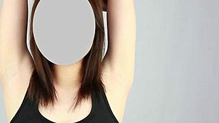 Japanese babe licks sniffs armpits in steamy fetish play