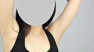 Japanese babe licks sniffs armpits in steamy fetish play